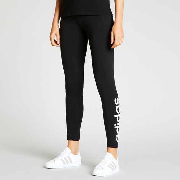 ADIDAS — Black Logo Essential Linear Leggings NWT - Picture 2 of 8